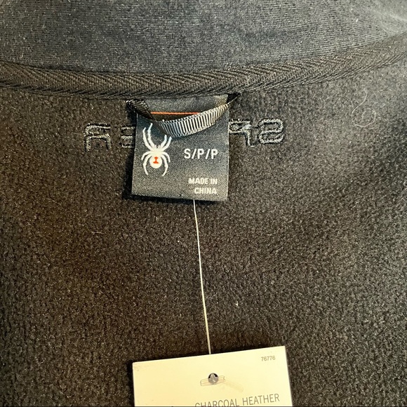 Spyder Men's Ray Full Zip Jacket Charcoal Heather Small - Picture 11 of 13
